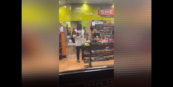 Police Came Just In Time After A Guy Went Behind The Store Counter Just To Grab Him Some Cigarettes And Thought He Was Gonna Get Away