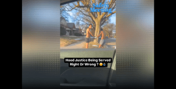 Two Thieves Gets Tied Together In Detroit After They Were Caught Stealing