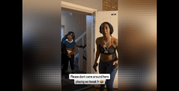 Woman Pulled A Strap On Her Neighbor That Wouldn’t Leave Her Her Residence After She Came Over To Check Her About Disrespecting Her Kids