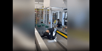 Security Guard Was Not Playing With This Disrespectful Customer On His Job
