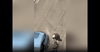 Dude With A Knife Really Wanted This Guy Gone