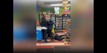 Stud Gets Beaten By A Man After She Tried To Show Out In Front Of Some Women In A Store