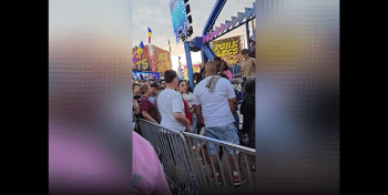 Overgrown Man Was Really Out Here Arguing With Little Girls At The Festival