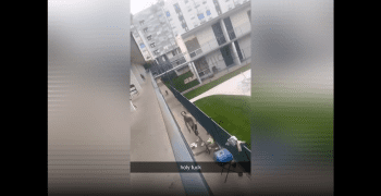 Dude Guns Accidentally Went Off After He Tried To Pistol Whip A Guy That Was Talking Crazy When He Walked By