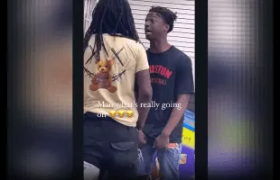 Dude Tried To Check Somebody Little Brother And The Big Brother Pulled up And Handled Him