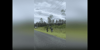 Big Dude Starts Running During A One On One Fade In His Own Small Town After He Got Handled For Being Disrespectful