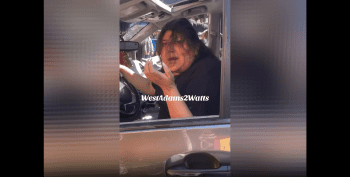 Woman That Was Speeding And Ran Over Everybody In Downtown LA Gets Her Jaw Rocked After The Accident