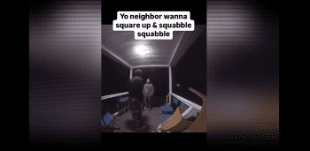 Dude Randomly Came On His Neighbor Porch And Wanted To Squabble For No Reason But Gets Pistol Whipped Instead