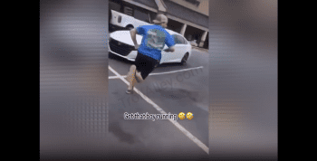 Dude Started Running For His Life After A Guy Confronted Him For Talking Shii During A Road Rage