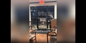 Whataburger Employee Gets Fired After Protecting Himself From A Angry Customer That Put Hands On Him