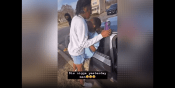 Stud Gets Put In Her Place While Meat On Was On Her After She Tried To Confront A Guy Like A Man