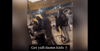 Woman Was Shocked After She Seen A Group Of Kids Rob Another Group Of Kids In Public While Eating