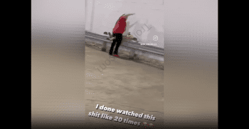 Goofy White Pimp Put This Chick In Her Place But Embarrassed Himself While Running From Security