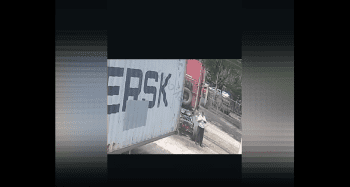 Truck Driver Had No Idea That He Ran Over A Guy And Continued To Do It