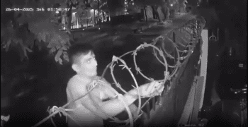Dude Climbed A Barbed Wire Fence Just To Steal A Bike And Didn’t Get No Injuries