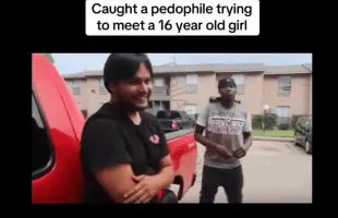 Dude Was Laughing And Playing Around After He Got Caught Trying To Meet Up With A 16 year Old Girl