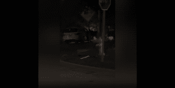 Dude Caught A Couple Doing This On A Dark Street And Thought Nobody Was Looking