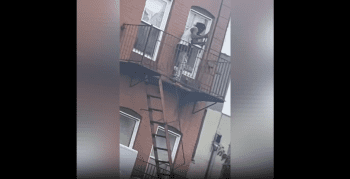 Dude Gets Beaten Thru A Window By His Girlfriend After He Broke Into Her House After She Put Him Out For Cheating