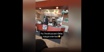 Customer Went Off On Wingstop Employee Because She Acting Strange While Taking His Order