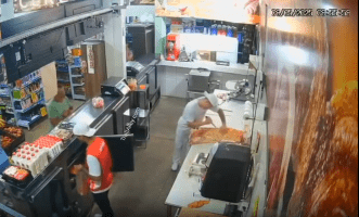 Meat Cutter Accidentally Cut His Own Meat