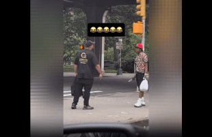 Jamaican Man Makes Fun Of A American Man That Couldn’t Touch Him With A Knife