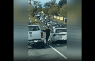 Dude Hit A U Turn After Being Handled In Traffic!