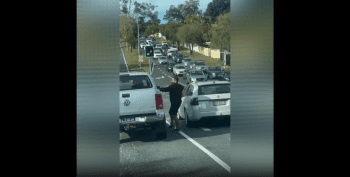 Dude Hit A U Turn After Being Handled In Traffic!