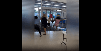 Man Gets Jumped After He Tried To Protect His Wife And Daughter From A Group Of Girls