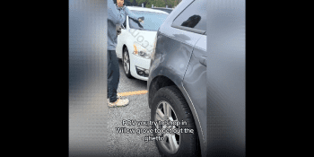 Woman Gets Very Disrespectful During A Heated Argument With A Man After She Claim He Hit Her Car First
