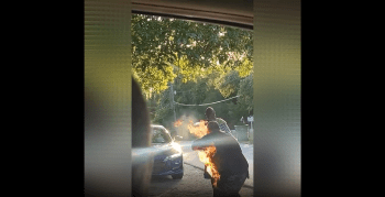 Dude Set Him Self On Fire Because He Couldn’t Get Anymore Crack