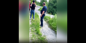 Old Man Took A Long Time To Fall After He Tried To Eat A Jab