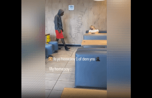 Dude Did This After He Seen A Guy He Didn’t Know Sleeping In A Public Place