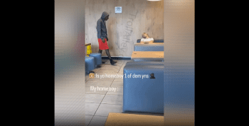 Dude Did This After He Seen A Guy He Didn’t Know Sleeping In A Public Place