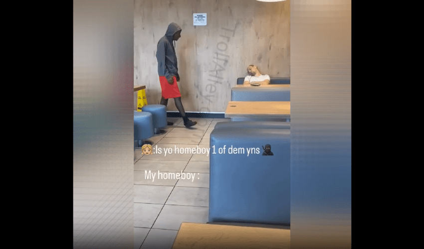 Dude Did This After He Seen A Guy He Didn’t Know Sleeping In A Public Place