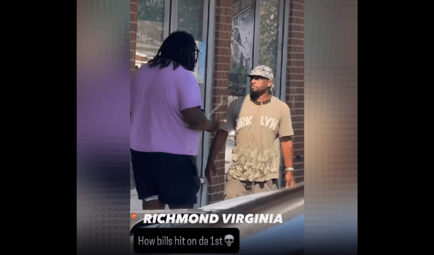 Big Dude Gave This Guy A Slow And Nasty Hook And He Didn’t Even See It Coming