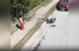 Dude Didn’t Listen To The Police Robot And Got Laid To Rest Quick