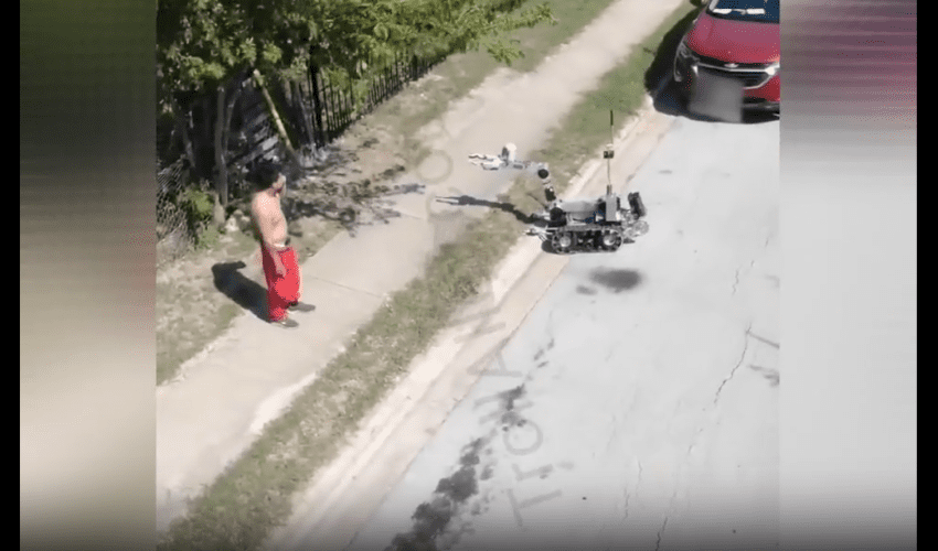 Dude Didn’t Listen To The Police Robot And Got Laid To Rest Quick