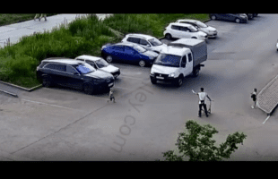 Father Gets Mad At Driver For Hitting His Son After The Father Told Him To Cross The Street While A Car Was Coming