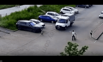 Father Gets Mad At Driver For Hitting His Son After The Father Told Him To Cross The Street While A Car Was Coming