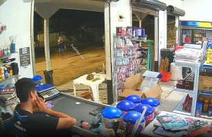 Store Owner Was Not Lacking When He Seen A Robber Approaching His Store