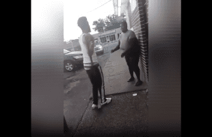 Two Dudes Used A Belt On A 304 That Disrespected Them And Showed Her Azz For Not Giving Her Money