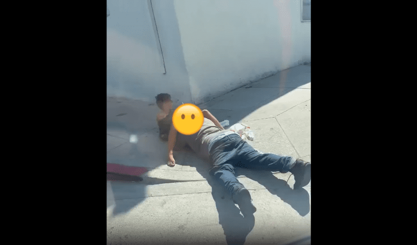 Dude Caught In Sniper Position Going Insane On A Drug Addict Box
