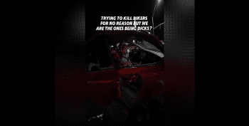 Dude With Young Girlfriend Randomly Pulled A Blick On A Guy That Was On His Motorcycle With His Homies