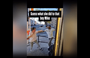 Woman Gets Put In Her Place After She Kept Putting Her Hands On Her Boyfriend For Cheating