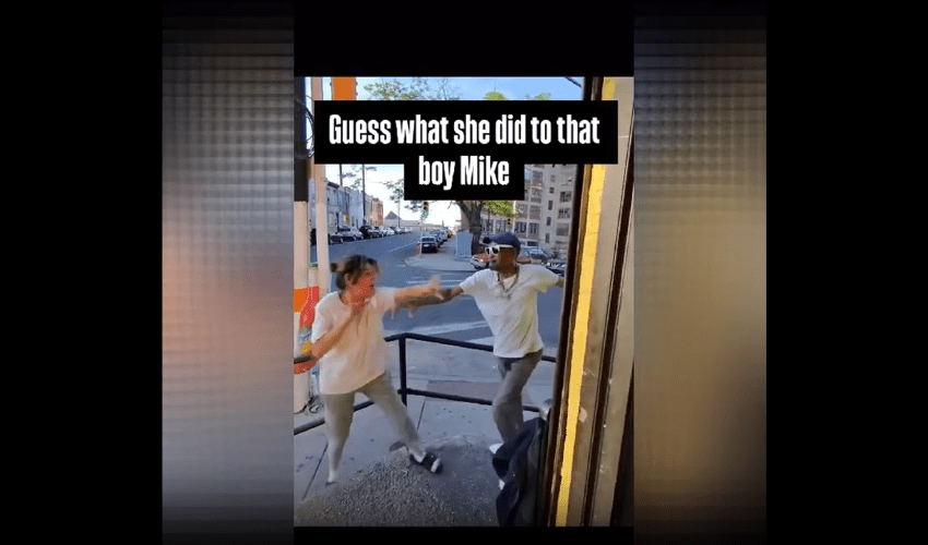 Woman Gets Put In Her Place After She Kept Putting Her Hands On Her Boyfriend For Cheating