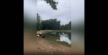 Dude Put His Trained Dog On A Guy That Wouldn’t Get Out His Pond On His Property