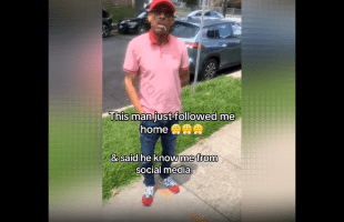 Young Girl Gets Mad After A Older Man Followed Her Home Because He Claim He Seen Her Instagram