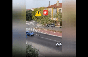 This Country Dont Care: Driver Keeps Going After Intentionally Knocking A Guy Off His Motorcycle