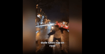 Dude Ran Up On The Wrong Guy And Instantly Got Laid Out