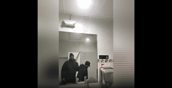 Migrant Gets Snatched Up By A Hood Security Guard After He Was Harassing Girls In A Public Restroom